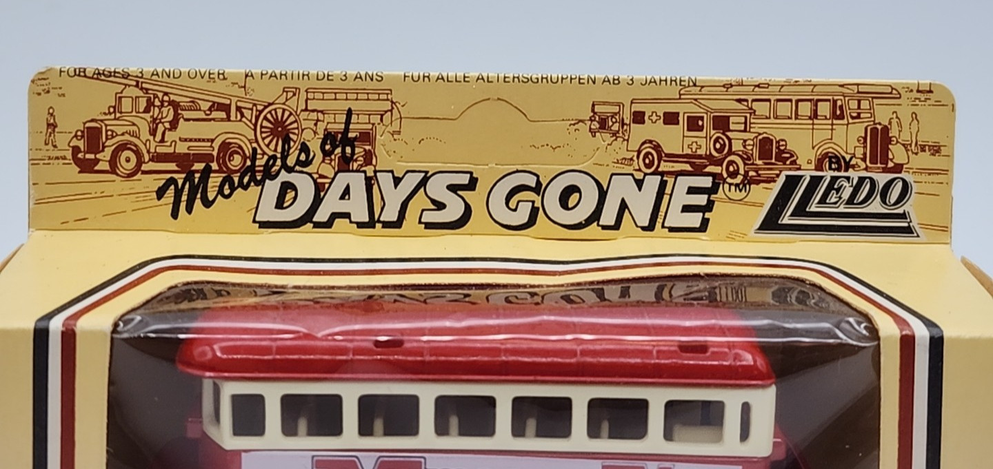 Lledo Diecast Days Gone By TV Times Bus with Box London Transport