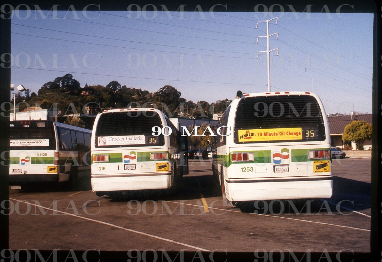 GOLDEN GATE TRANSIT. GM RTS BUS #1253. San Rafael (CA). Original Slide 1997.(A)