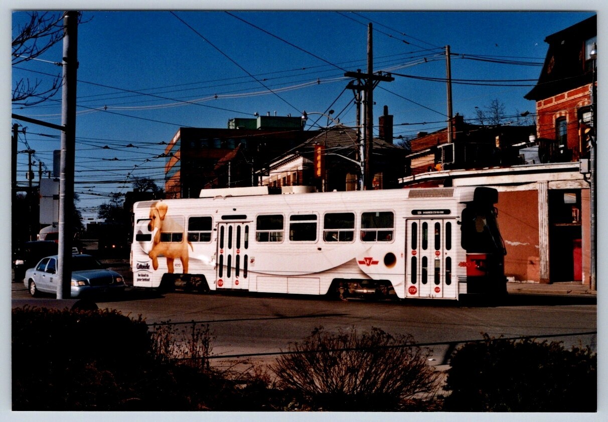 TTC Streetcar #4010 Cottonelle Wrap, King St at Queen St Toronto Fuji 4×6 Print