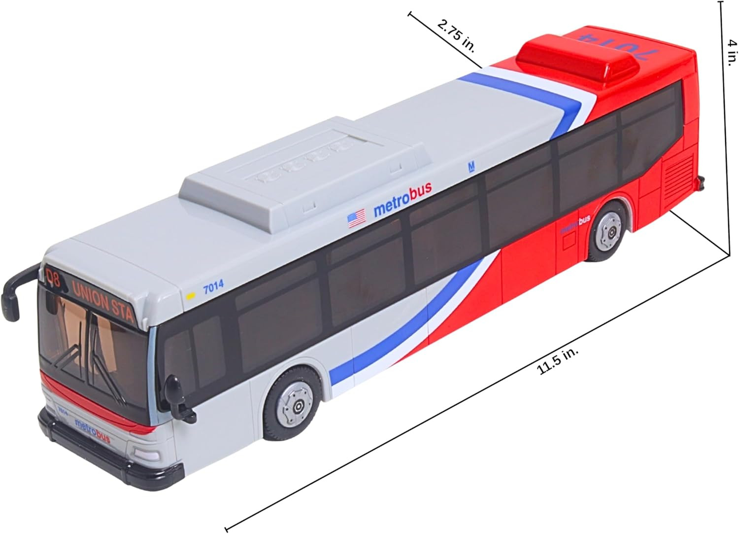 Toy Bus – Washington DC Metrobus – Officially Licensed Friction Powered City Bus