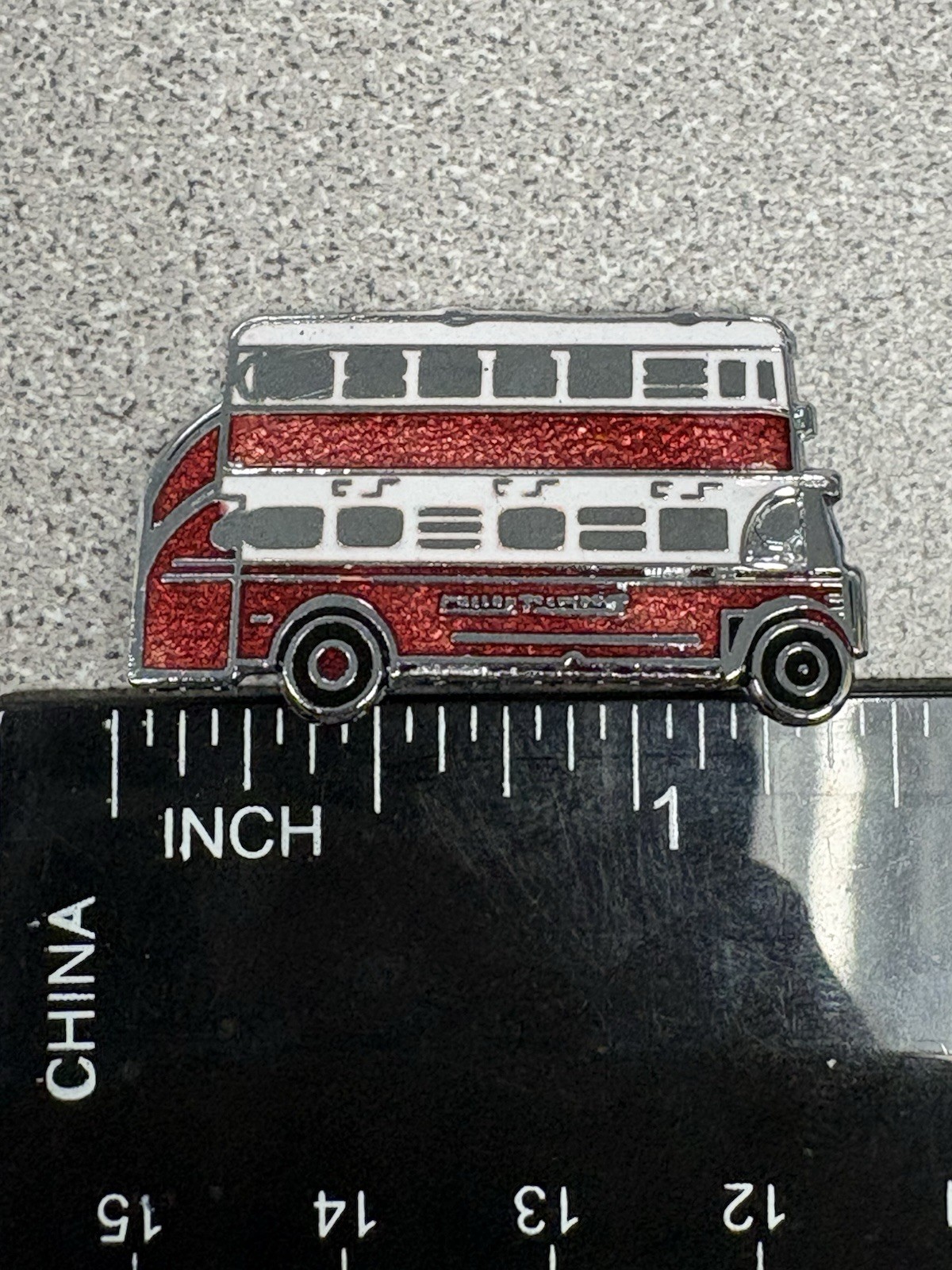 Vintage London Transport Omnibus Old Style Bus Enamel Pin Badge