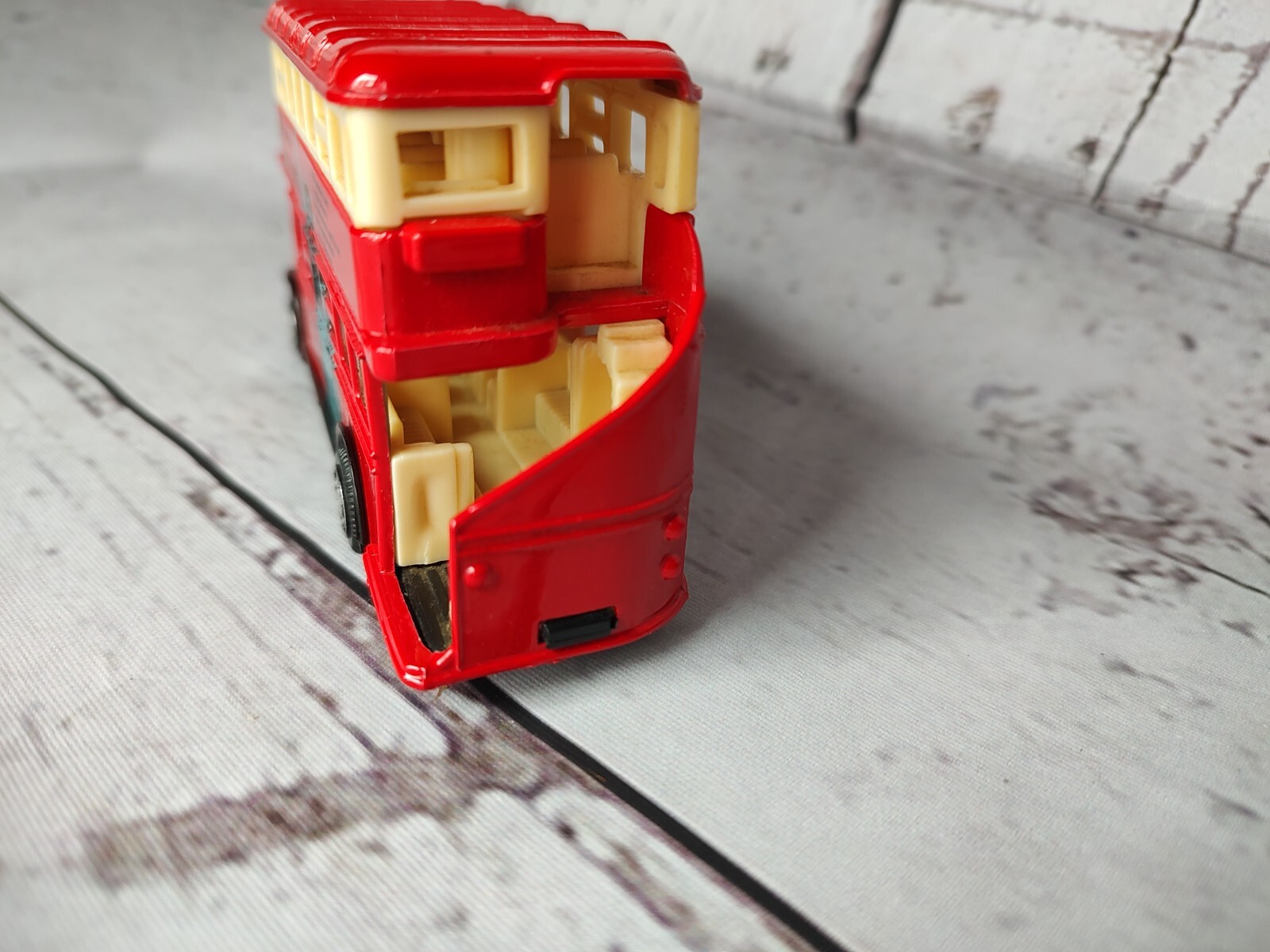 New York Statue of Liberty Double Decker Bus toy model closed top