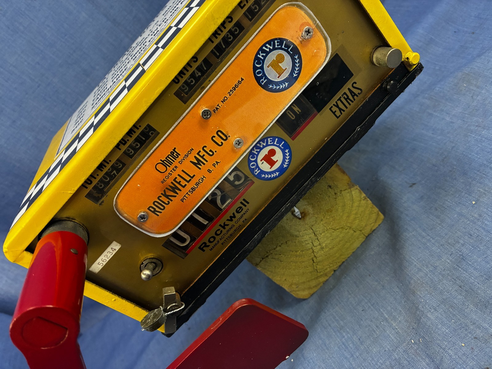 1960’s Vintage Rockwell NYC Taxi Cab Hack Meter Refinished For Display #1293 B