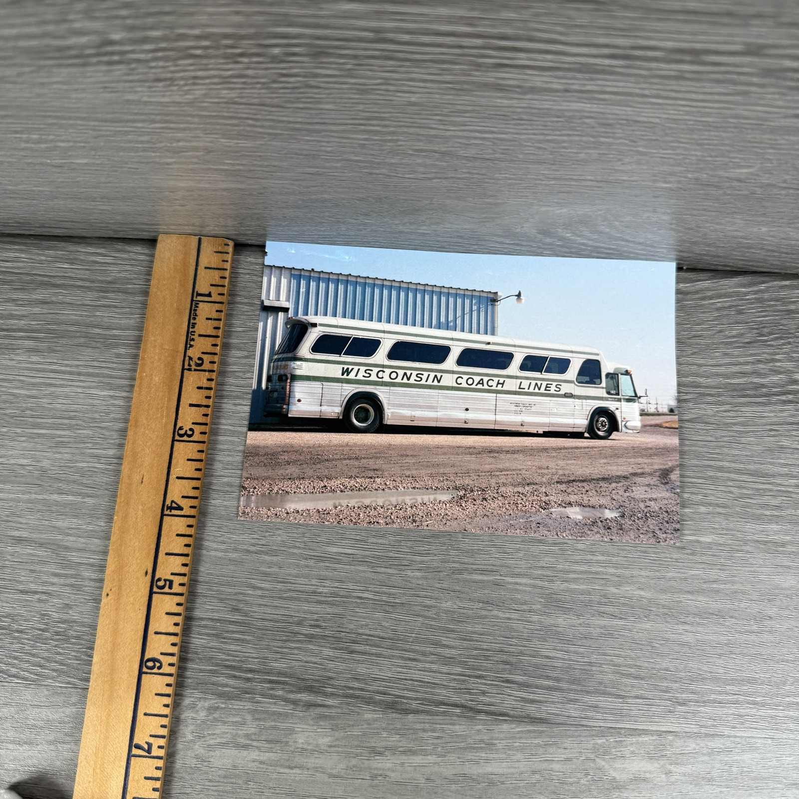 Vtg 1981 Wisconsin Coach Lines Bus (GMC 1972 P8M-4905A) 4×6 Color Photo Reprint