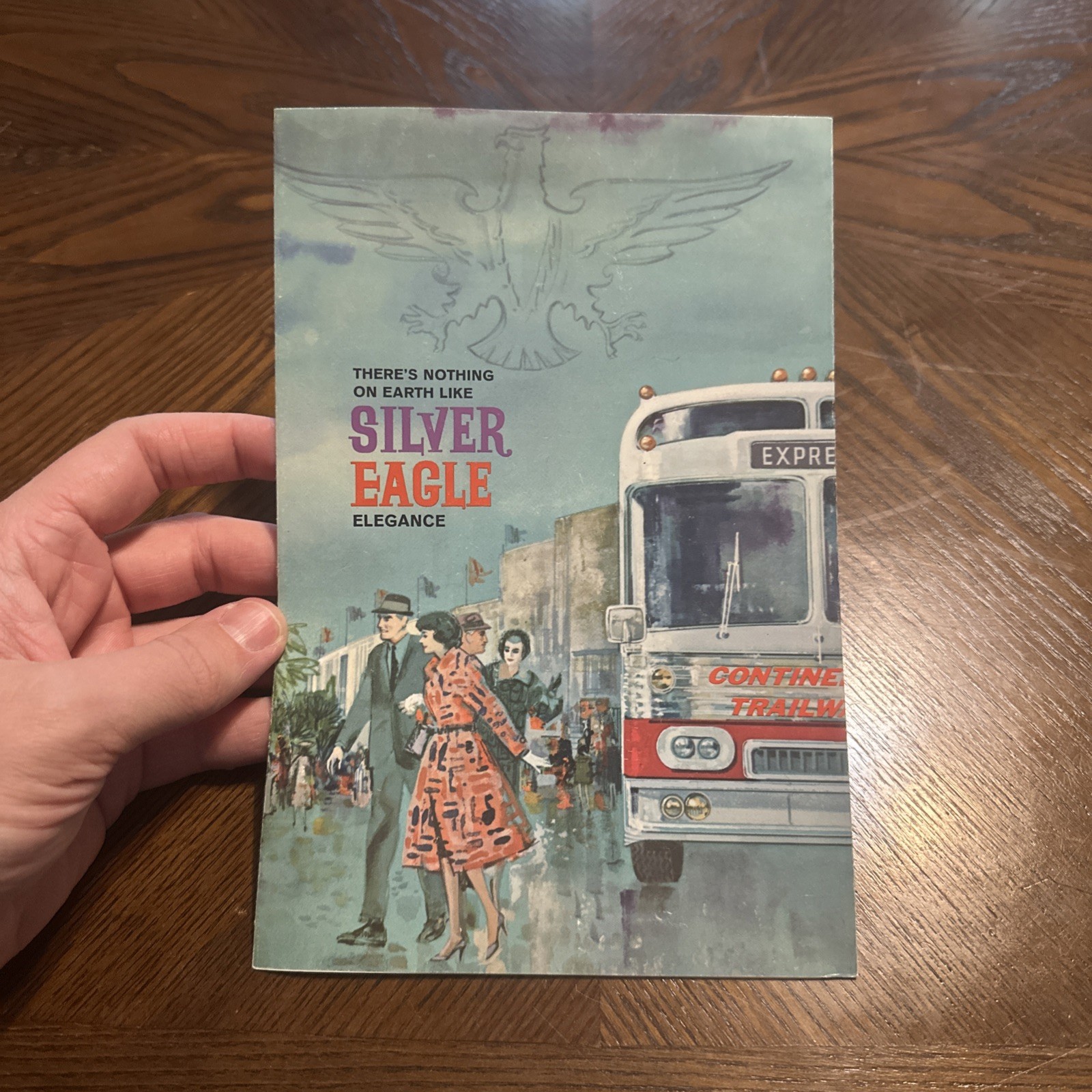 Vintage Continental Trailways Silver Eagle Coach Bus Advertising Brochure