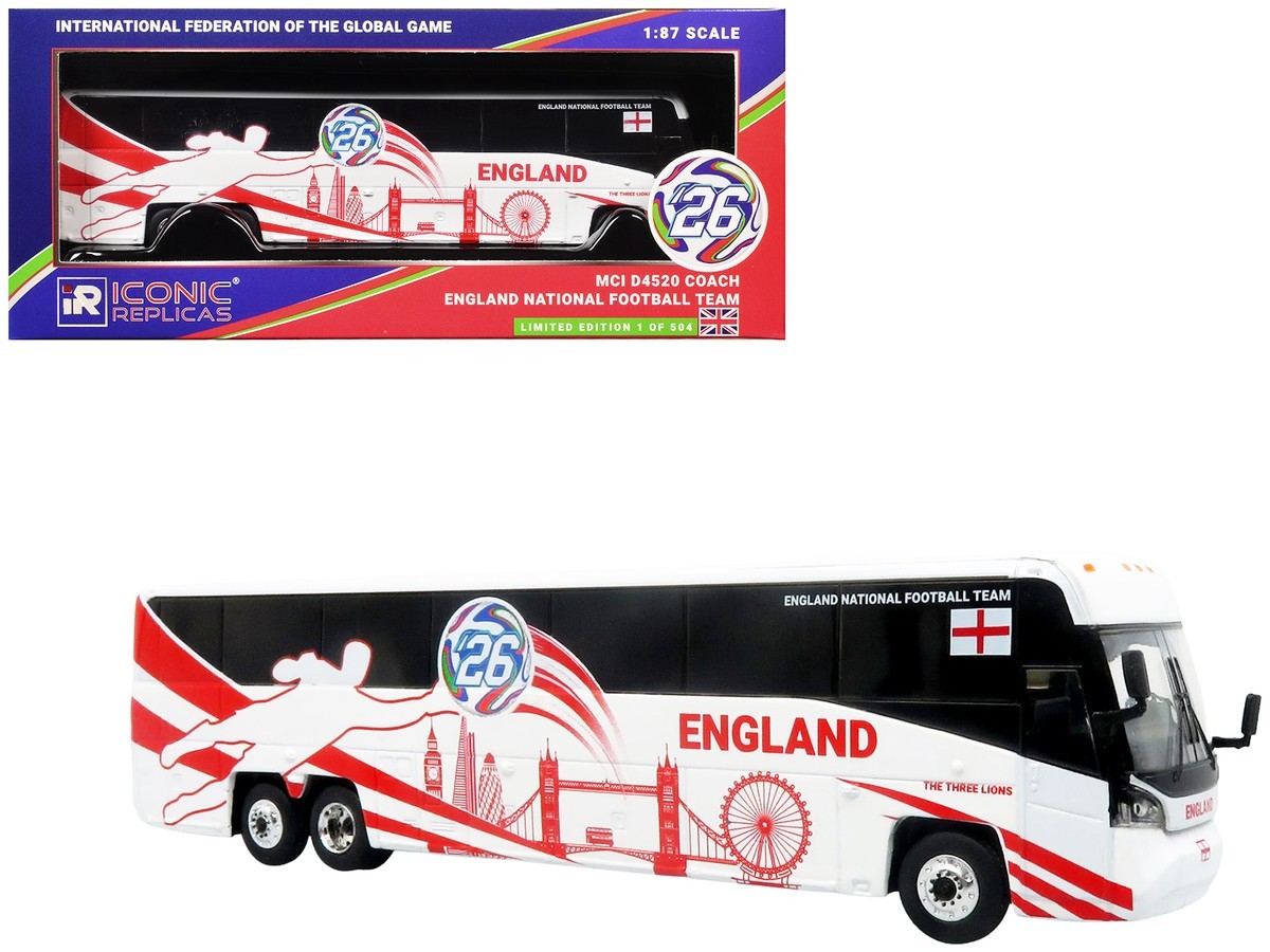 Iconic Replicas Diecast 1/87 MCI D4520 Coach Bus Toy England