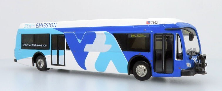 Iconic Replicas 1:87 2021 Proterra ZX5 Electric Transit Bus: Santa Clara Valley