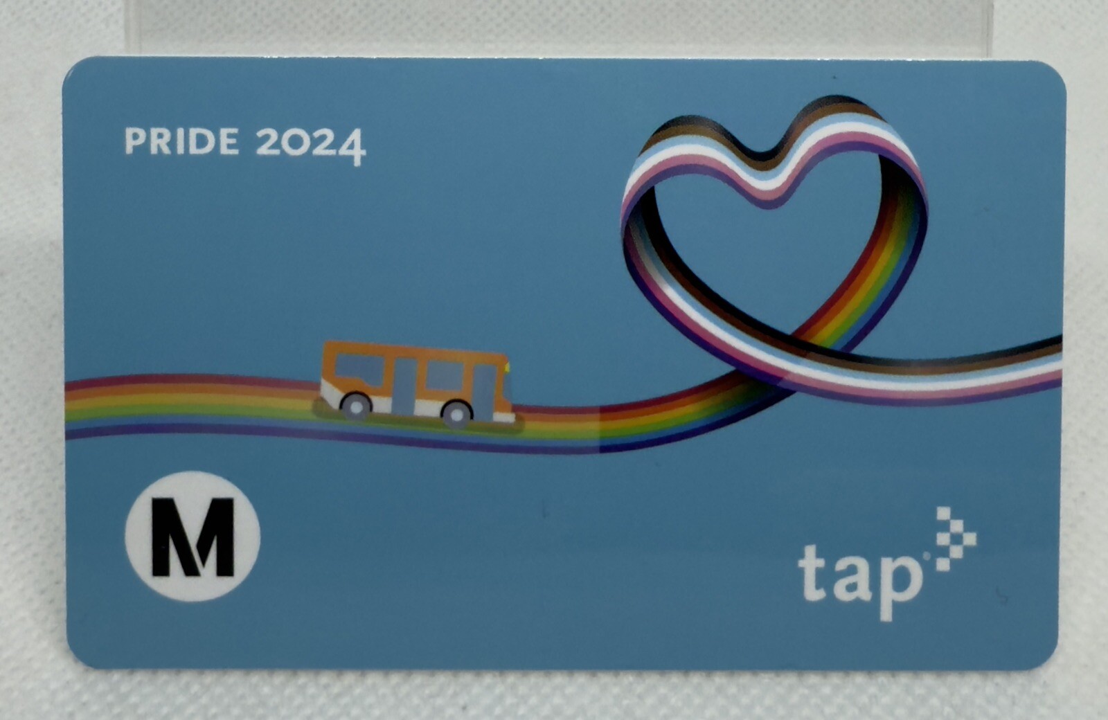 Metro TAP Card Pride LGBTQ + 2024 Bus Train Rail Subway Transit Card