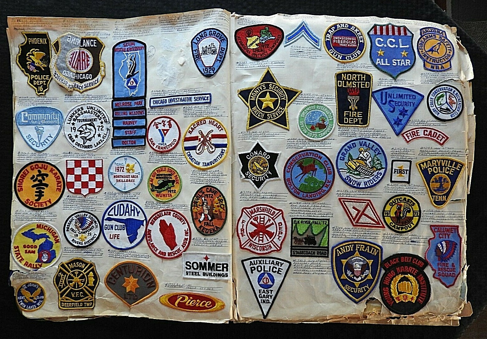 c.1970 “KEESHIN CHARTER SERVICE INC.” CHICAGO IL BUS DRIVER GUARD PATCH
