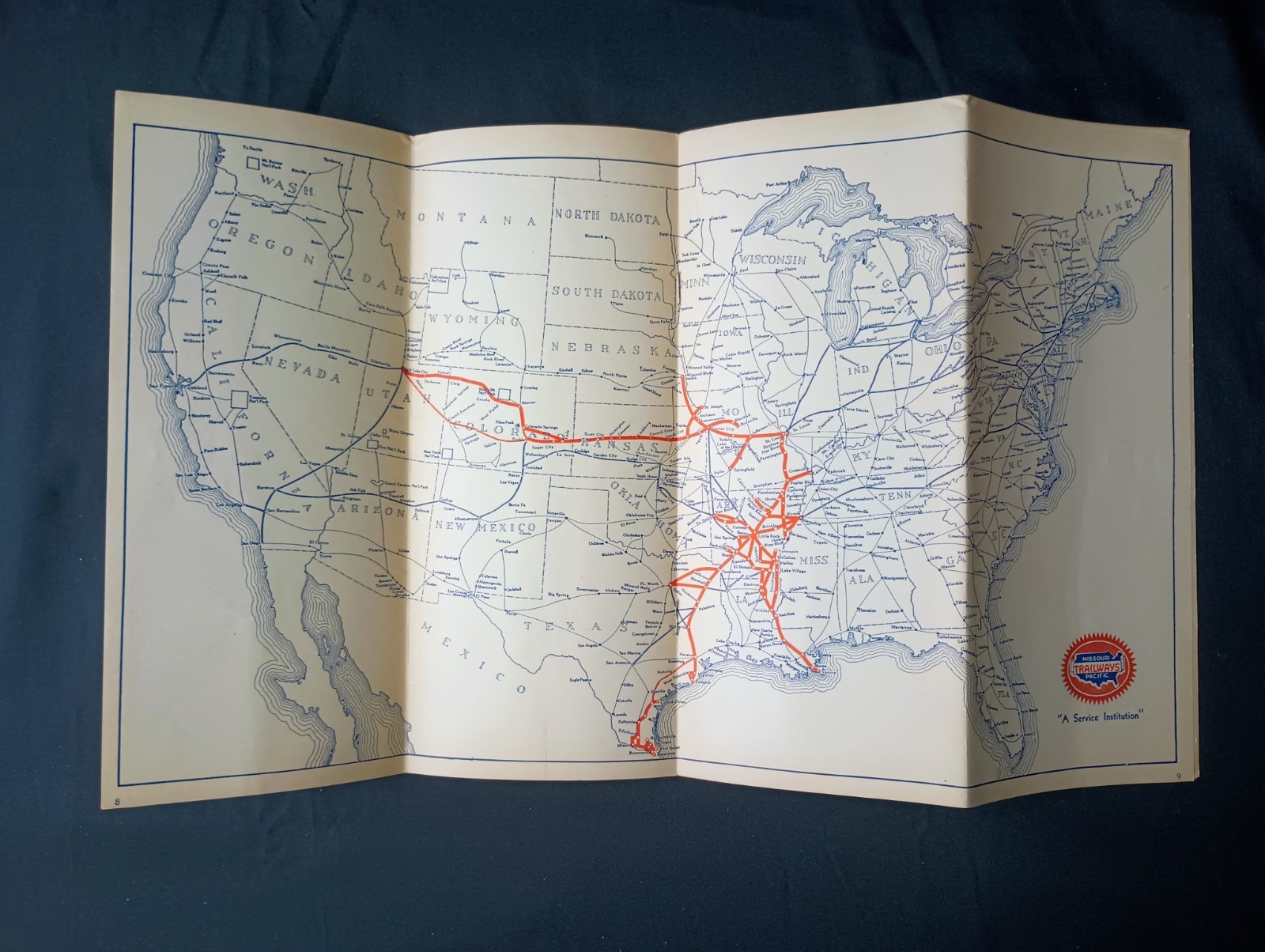 LOT OF 7 1930’s GREYHOUND LINES – TRAILWAYS – TRI-STATE BUS TIMETABLES SOUTHWEST