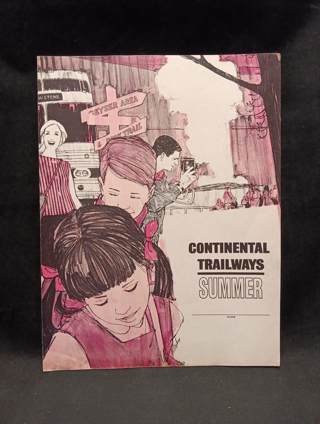 Vintage 1962 Continental Trailways Bus System Summer Brochure 1960s Advertising