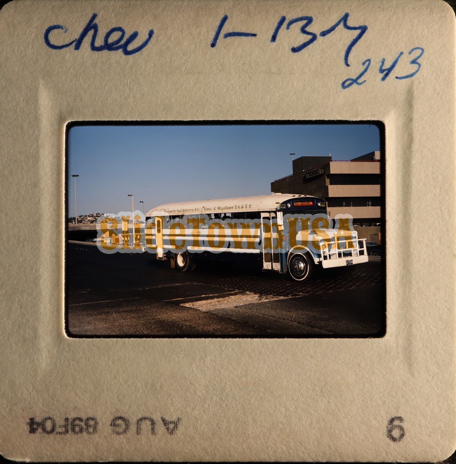 Vtg 1989 Bus Slide 1-37 Tijuana Mexico X5T134