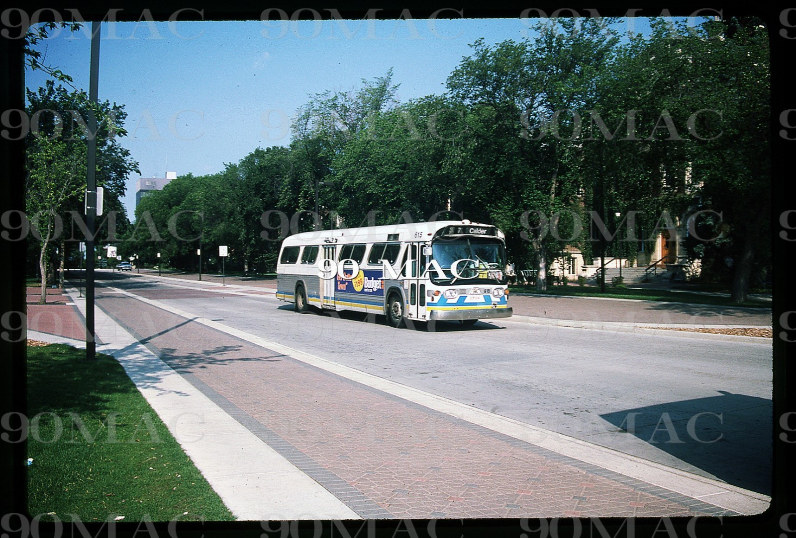 ETS. Edmonton (AB). GMDD BUS #615. Original Slide 1994.