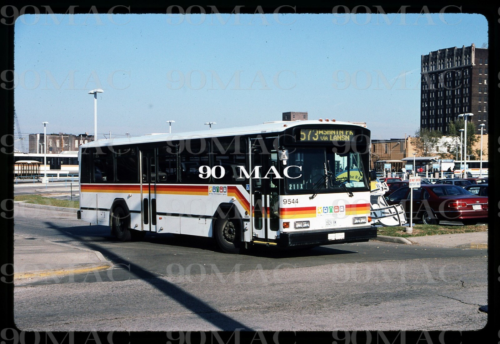 BSDA. GILLIG BUS #9544. St. Louis (MO). Original Slide 1998.