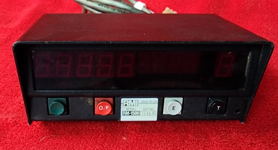 Vintage RMI Taxi Meter RM-1500 La Mirada California USA Black Metal UNTESTED
