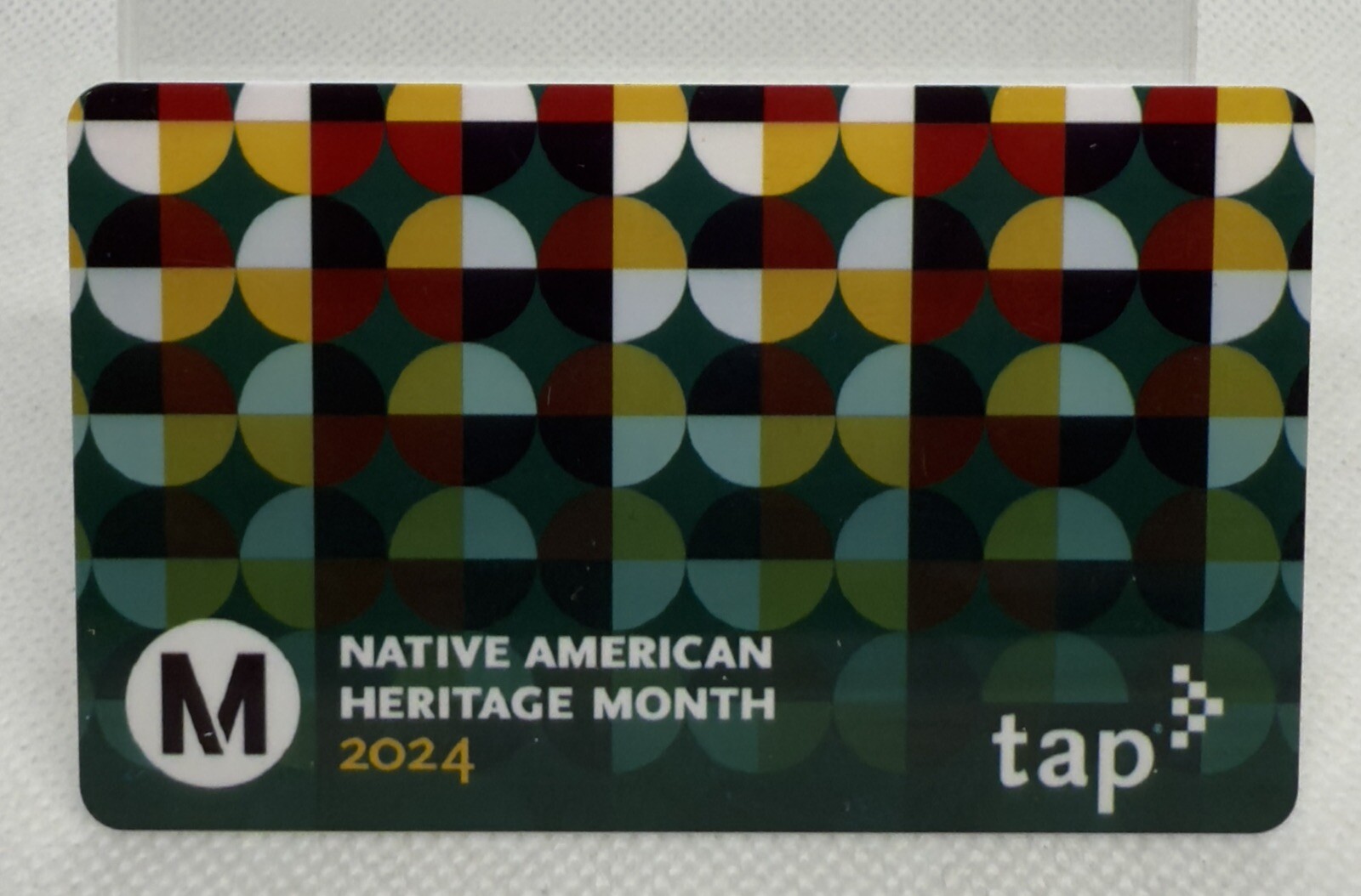 Metro TAP Card Native American Heritage 2024 Bus Train Rail Subway Transit Card