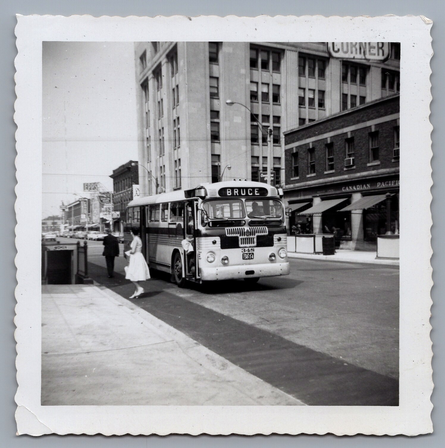 1960s Windsor Owl Canada Bus Line Vintage Original Photo “Bruce” 9546
