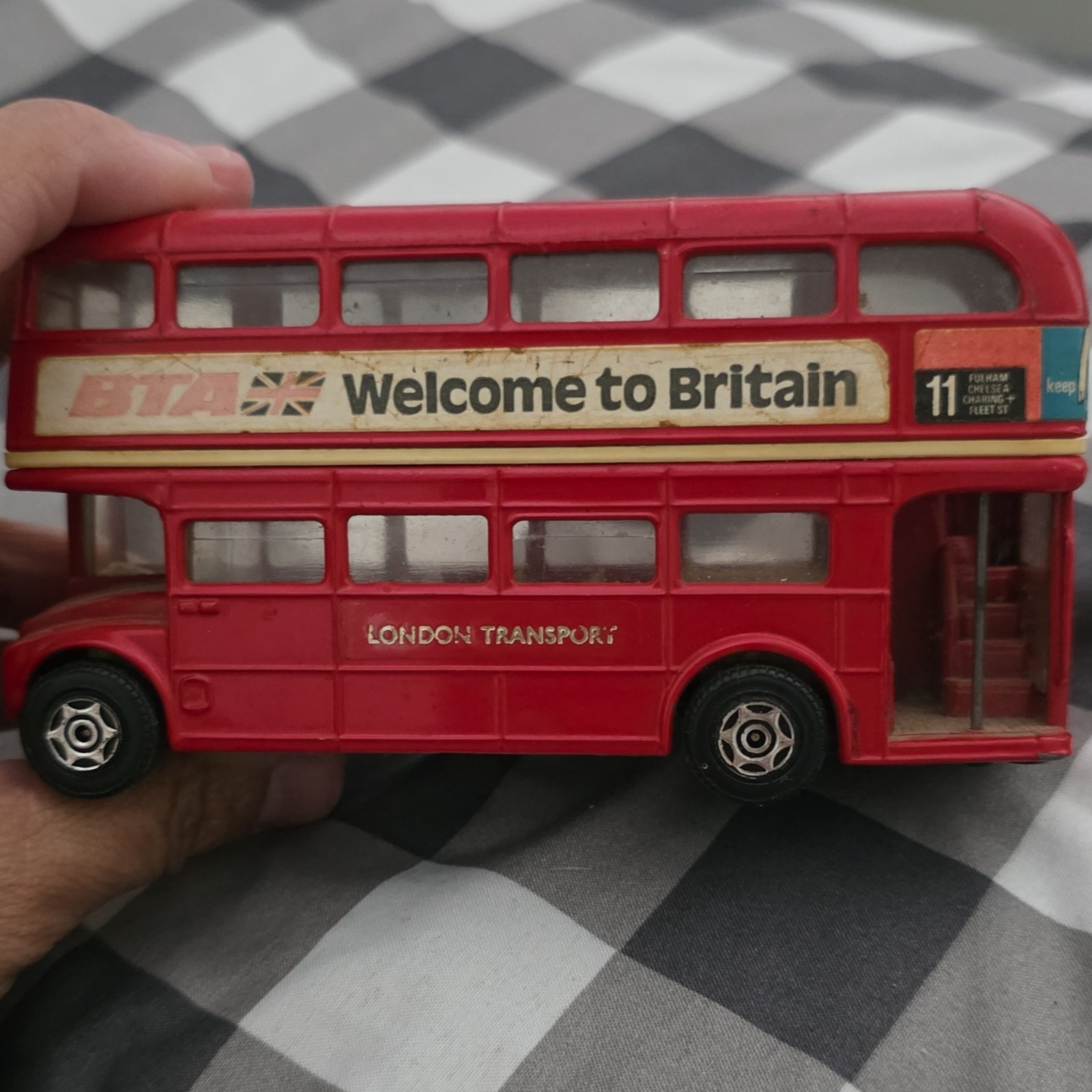 Corgi London Transport Double Decker Bus Diecast Model BTA Welcome to Britain