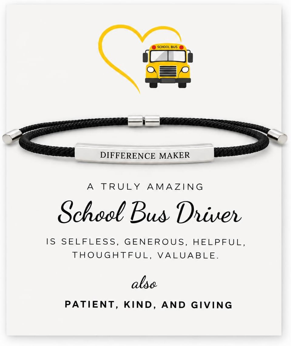 School Bus Driver Appreciation Gifts, Best Bus Driver Gifts, Difference Maker Br