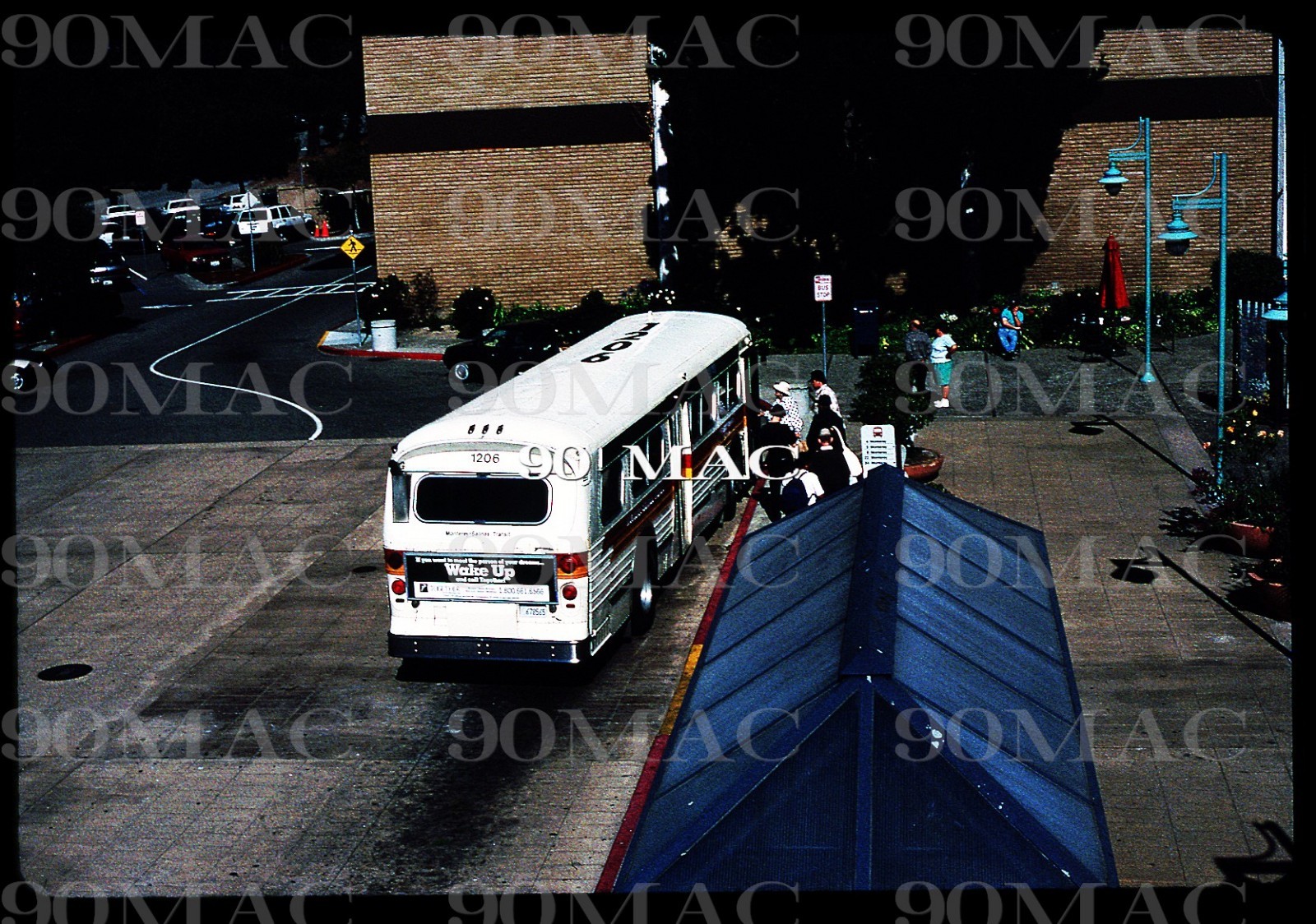 MST. FLXIBLE BUS #1206. Monterey (CA). Original Slide 1997.