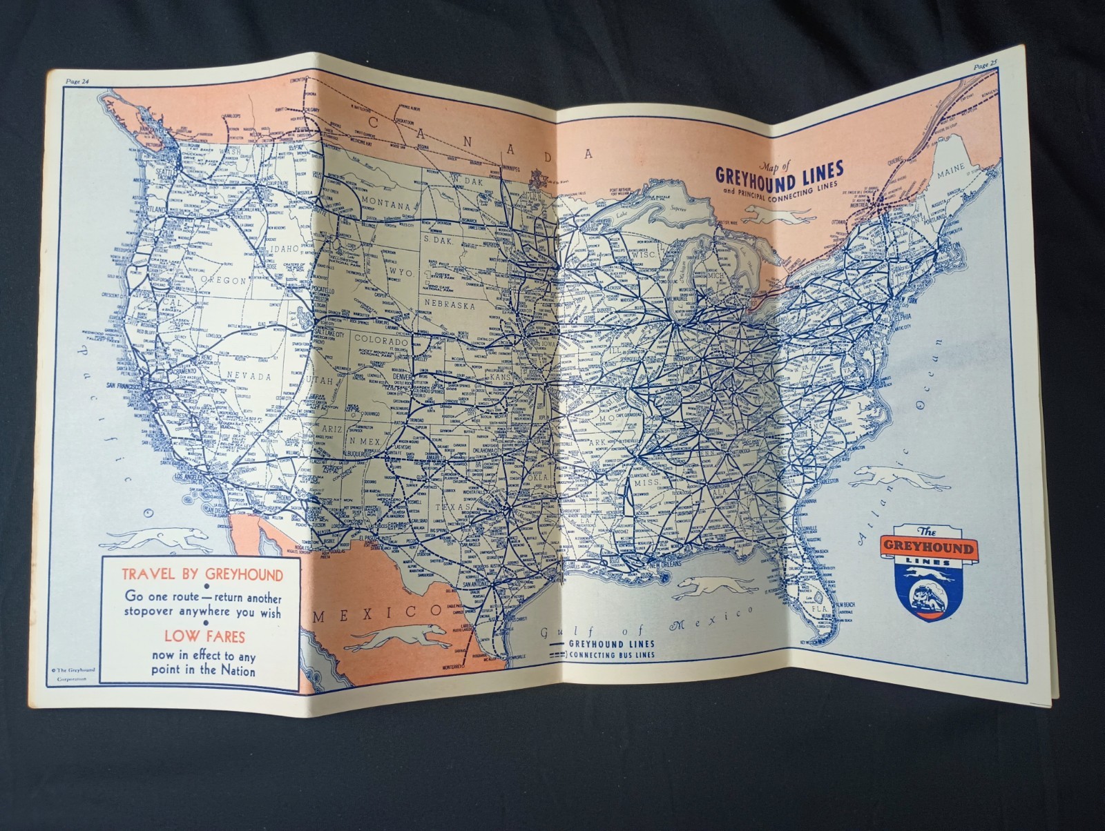 LOT OF 7 1930’s GREYHOUND LINES – TRAILWAYS – TRI-STATE BUS TIMETABLES SOUTHWEST