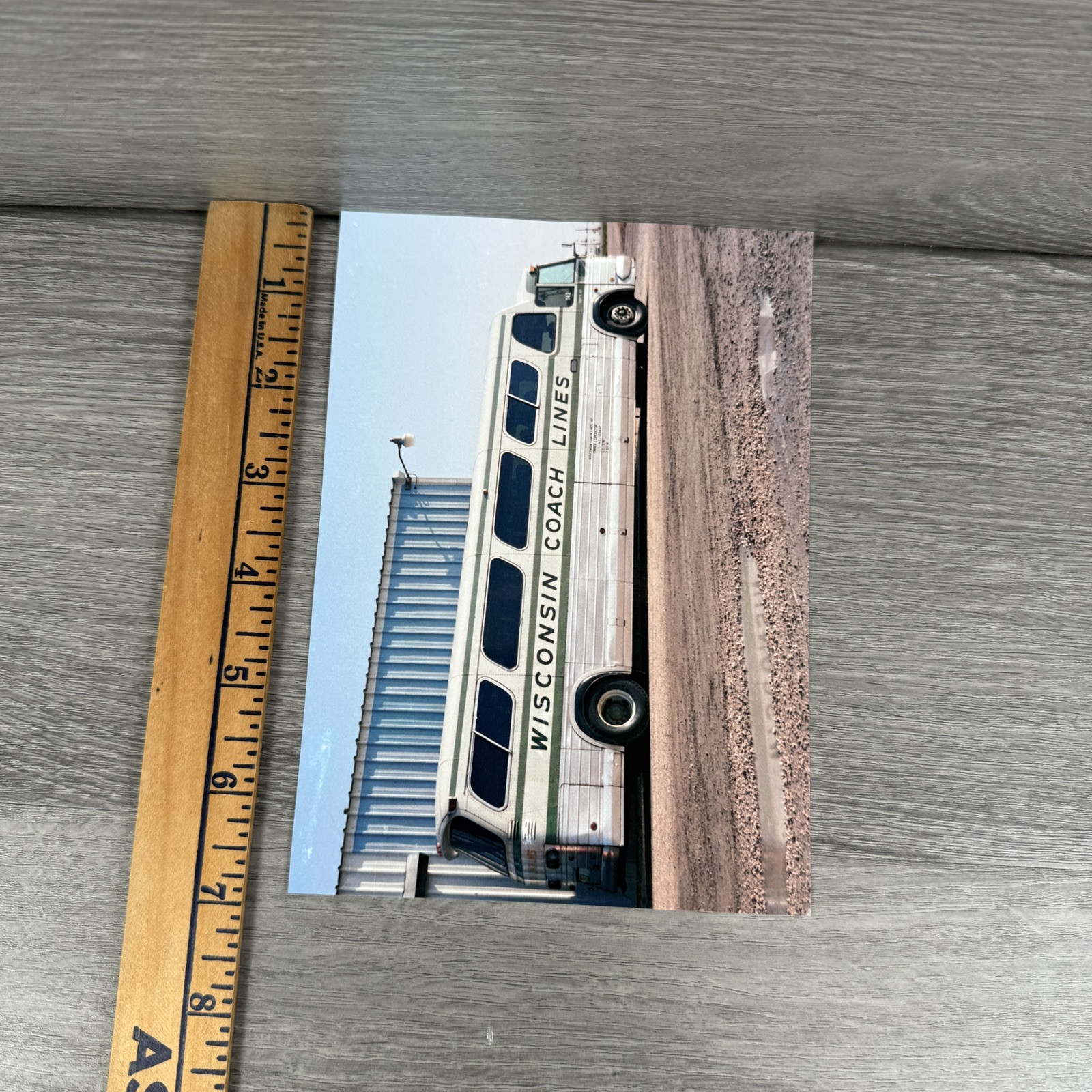 Vtg 1981 Wisconsin Coach Lines Bus (GMC 1972 P8M-4905A) 5×7 Color Photo Reprint