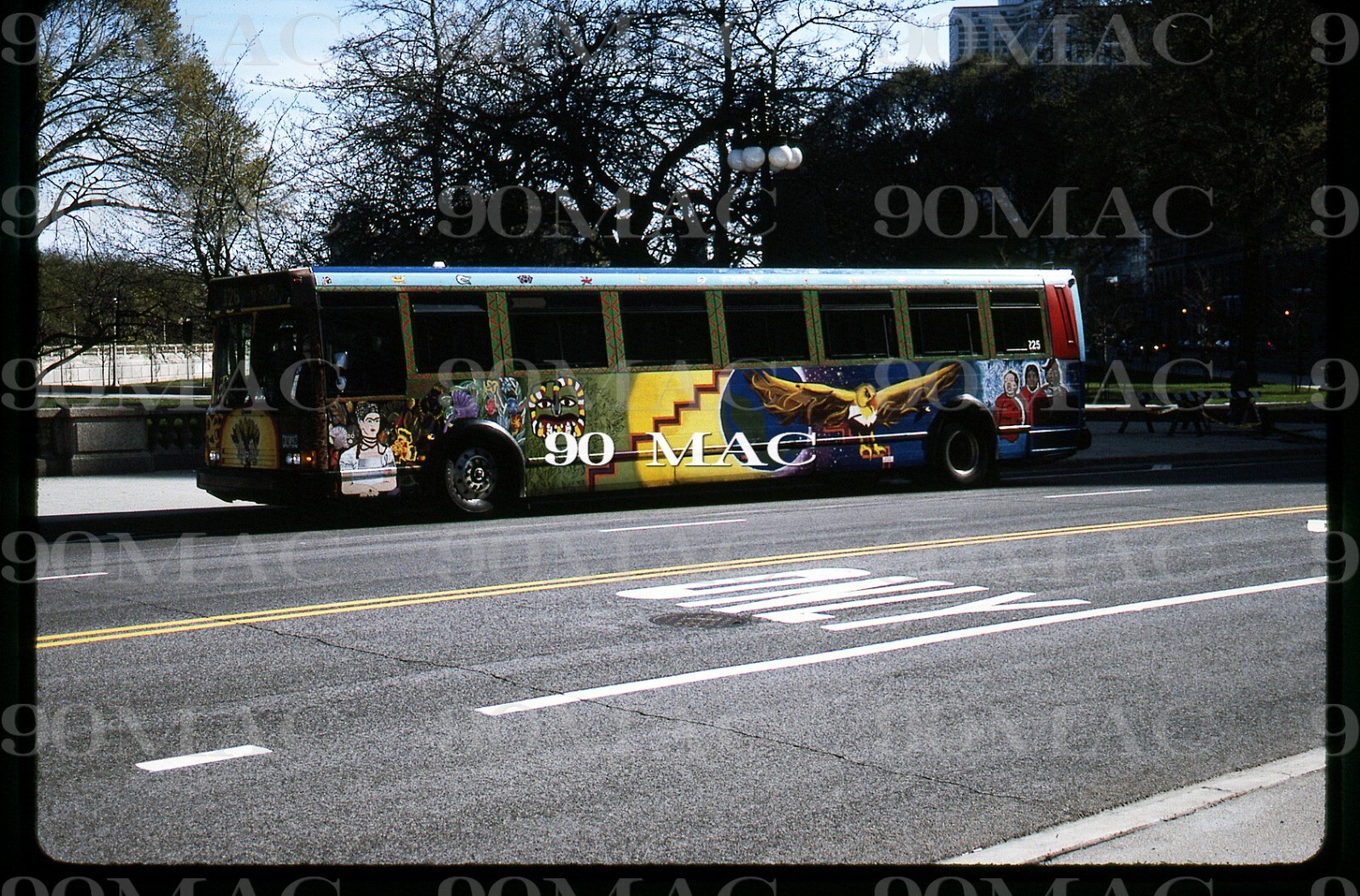Chicago (IL) CTA Flxible Bus #6225. Original Slide 1998.
