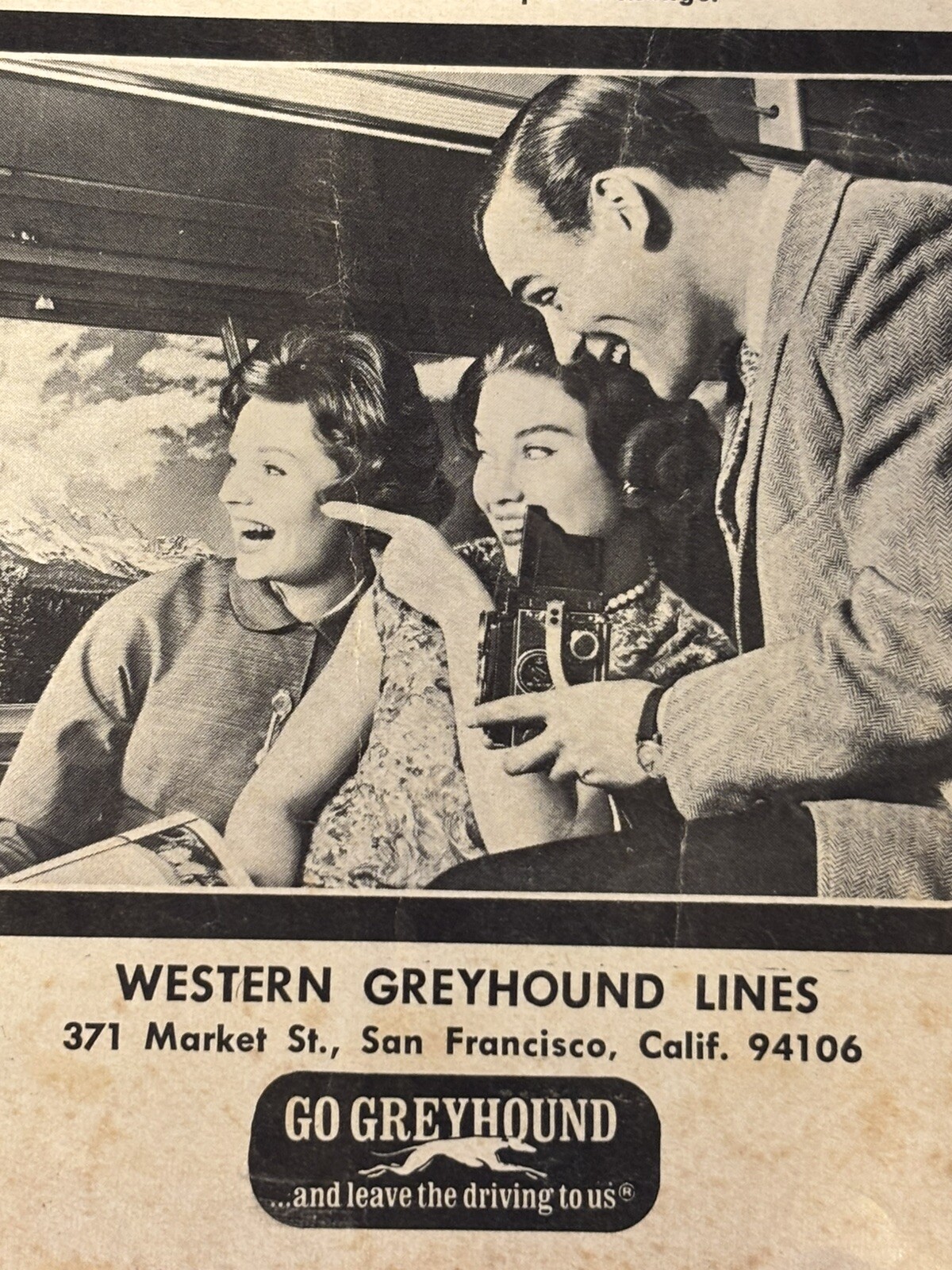 Vintage January 1, 1969 Greyhound Bus Schedule St Louis -Albuquerque