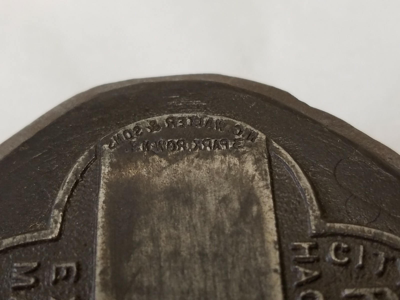 RARE 1927 New York Taxi Cab Taxicab Badge Die