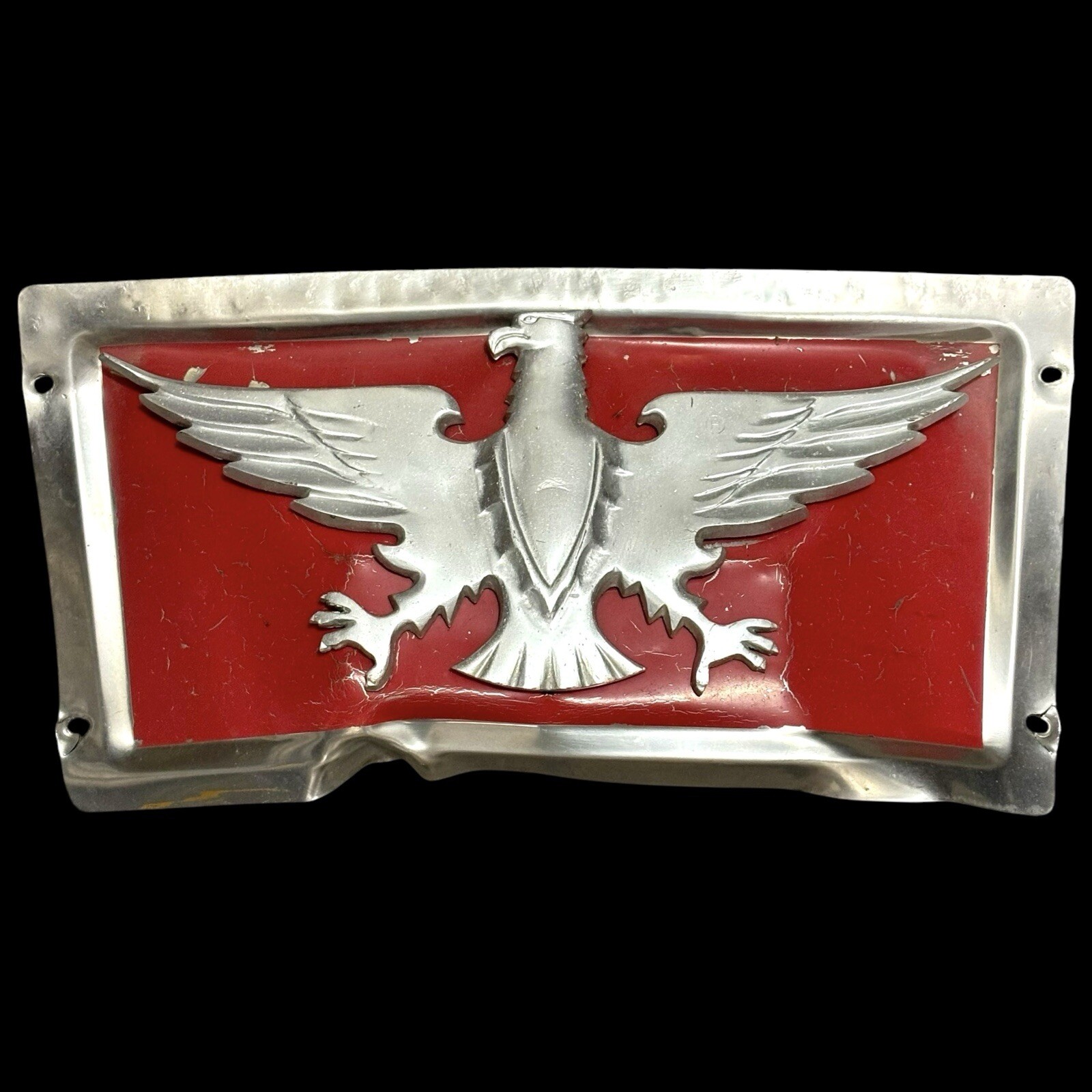 RARE Vintage Continental Trailways Bus Emblem Silver Eagle & Panel
