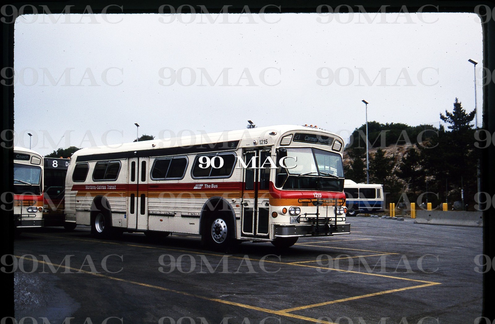MST. FLXIBLE BUS #1215. Monterey (CA). Original Slide 1997.