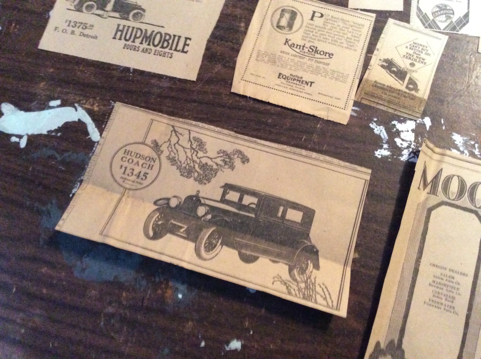 Lot of 22 AUTO CARS Vintage / Antique Newspaper Ads Advertisements Clippings