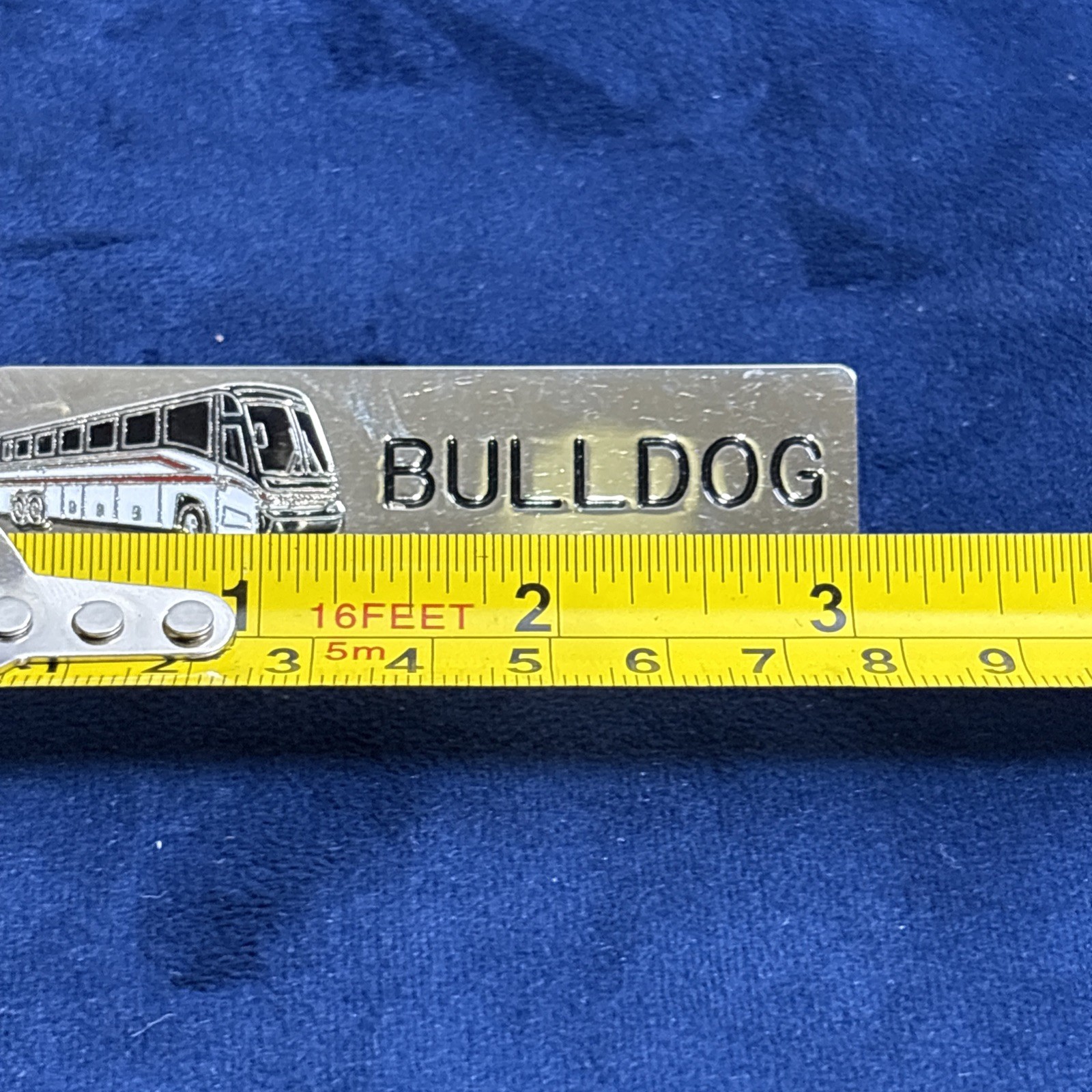 Bus Service Bulldog Name Badge Lapel Pin Driver Metal MSU Mississippi State Dogs