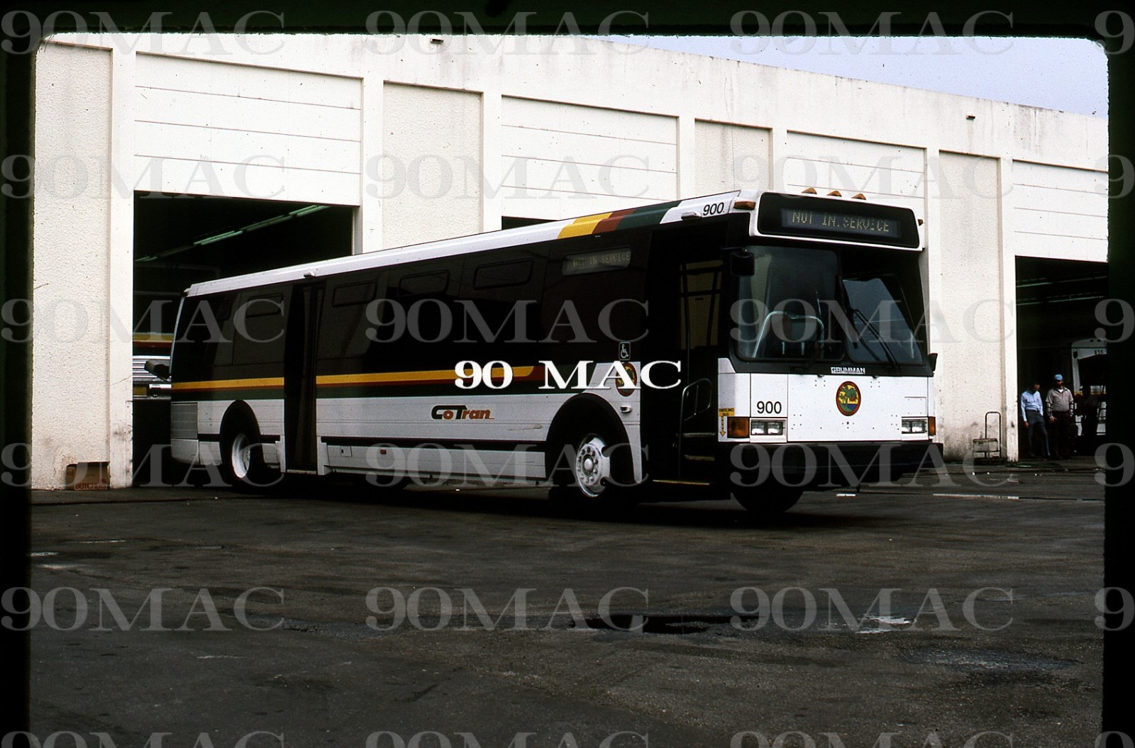 COTRAN. GRUMMAN 870 BUS #900. West Palm Beach (FL). Original Slide 1985.