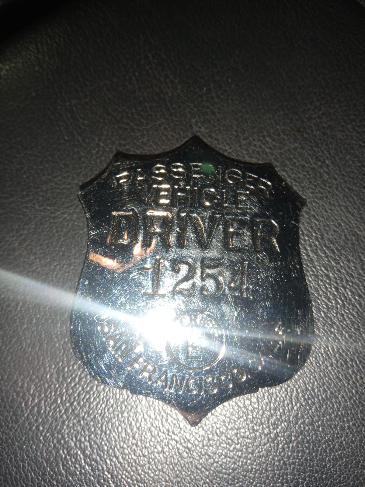San Francisco Passenger Vehicle Taxi Chauffeur Driver Badge
