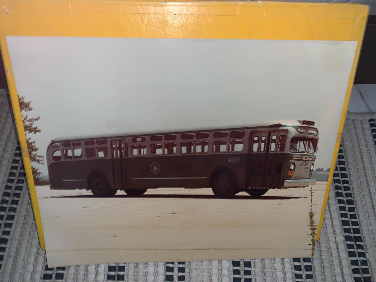 20X16 NY NYC BUS #4789 LARGE PHOTOGRAPH TRANSIT FLUSHING WHITESTONE SPECIAL