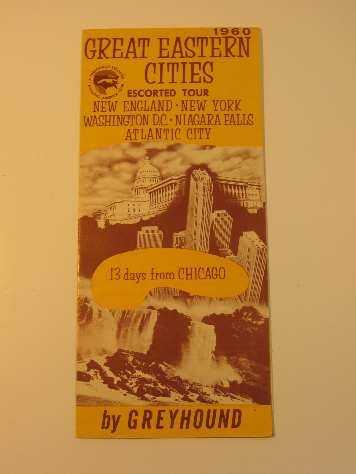 Greyhound 1960 Brochure Great Eastern Cities From Chicago