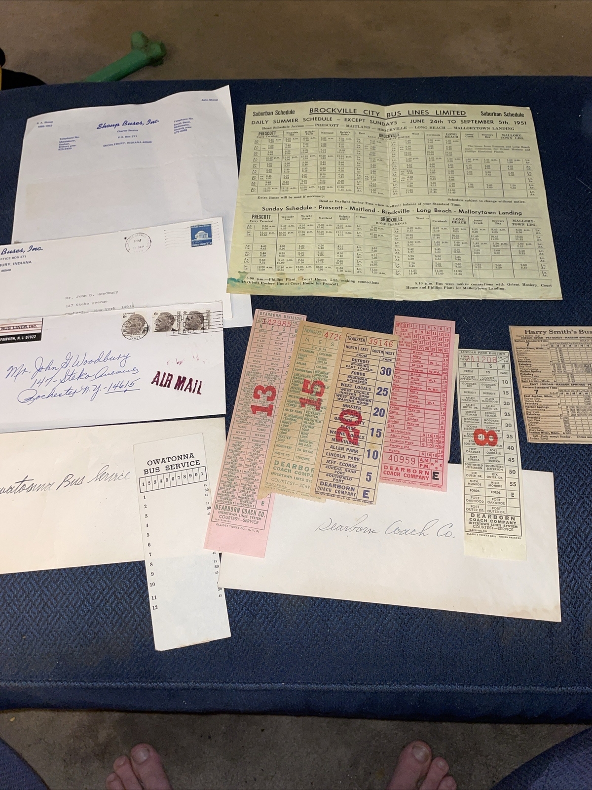 Huge Lot Of Vintage Bus Coach Line Timetables Brochures Ticket Stubs Much More