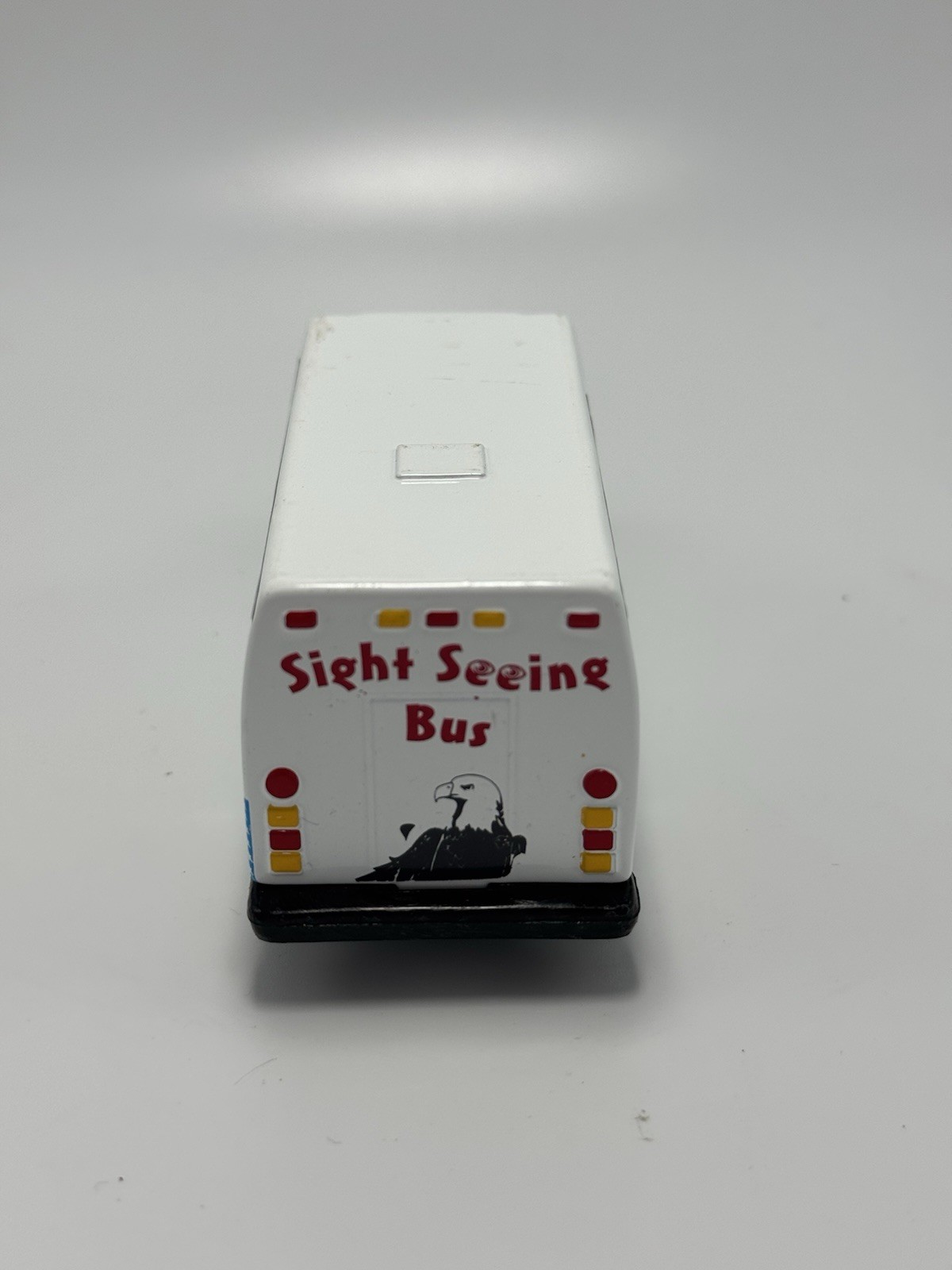 New York Sight Seeing Bus Diecast Toy Tour Bus White Collectible Vehicle