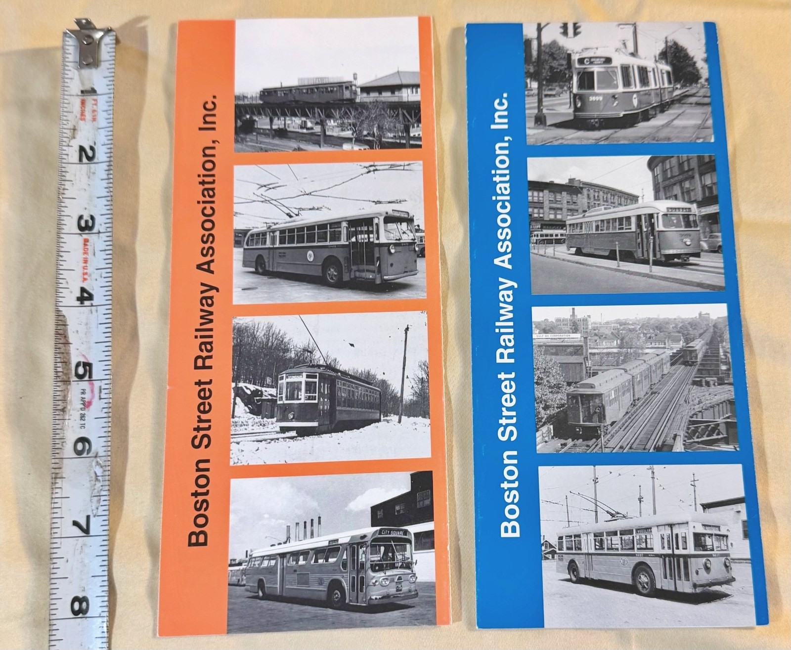 vintage ephemeral brochure Boston Street Railway Association, Inc buses trolley