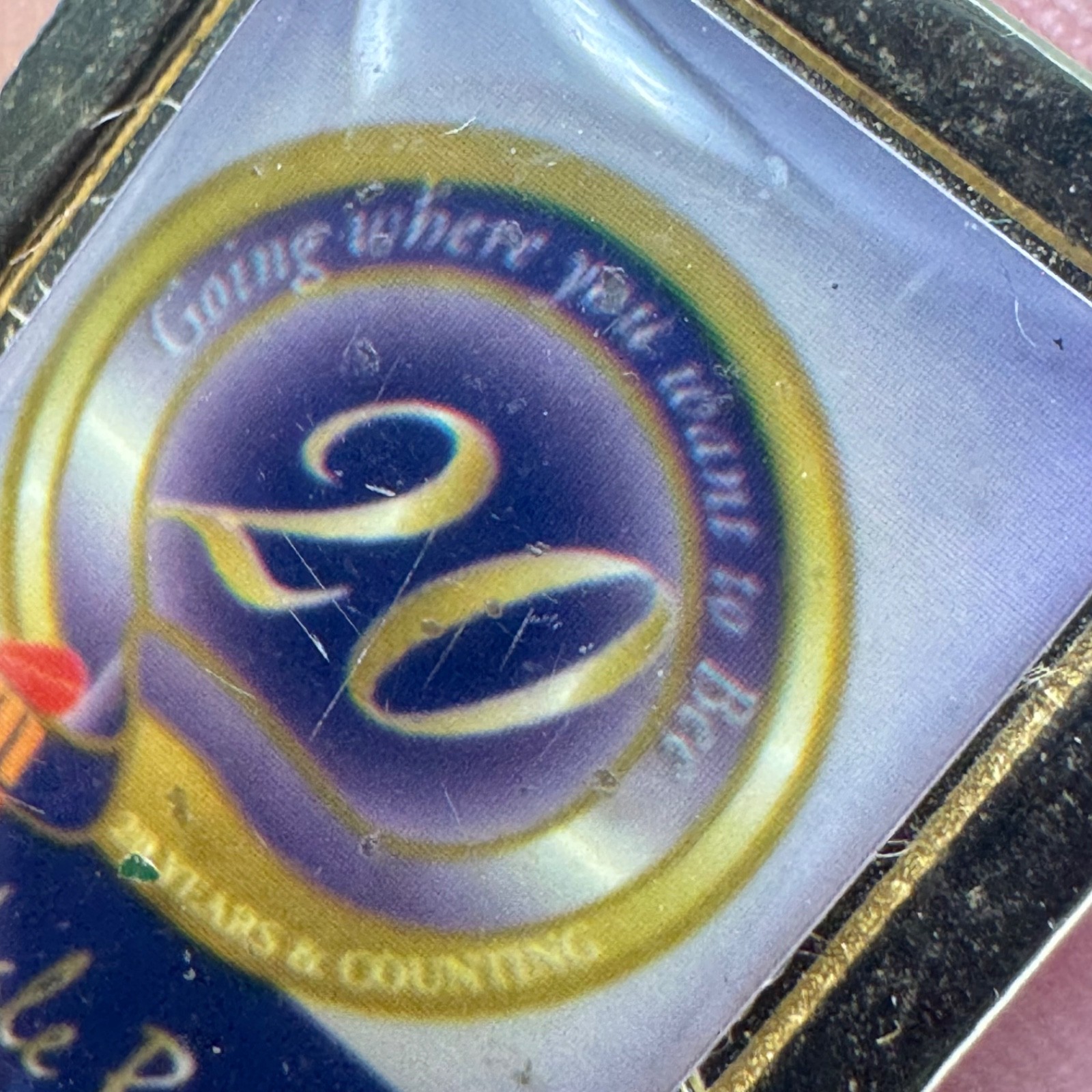Rare Glendale Beeline Bus Transit Lapel Pin 20 Years Vintage California
