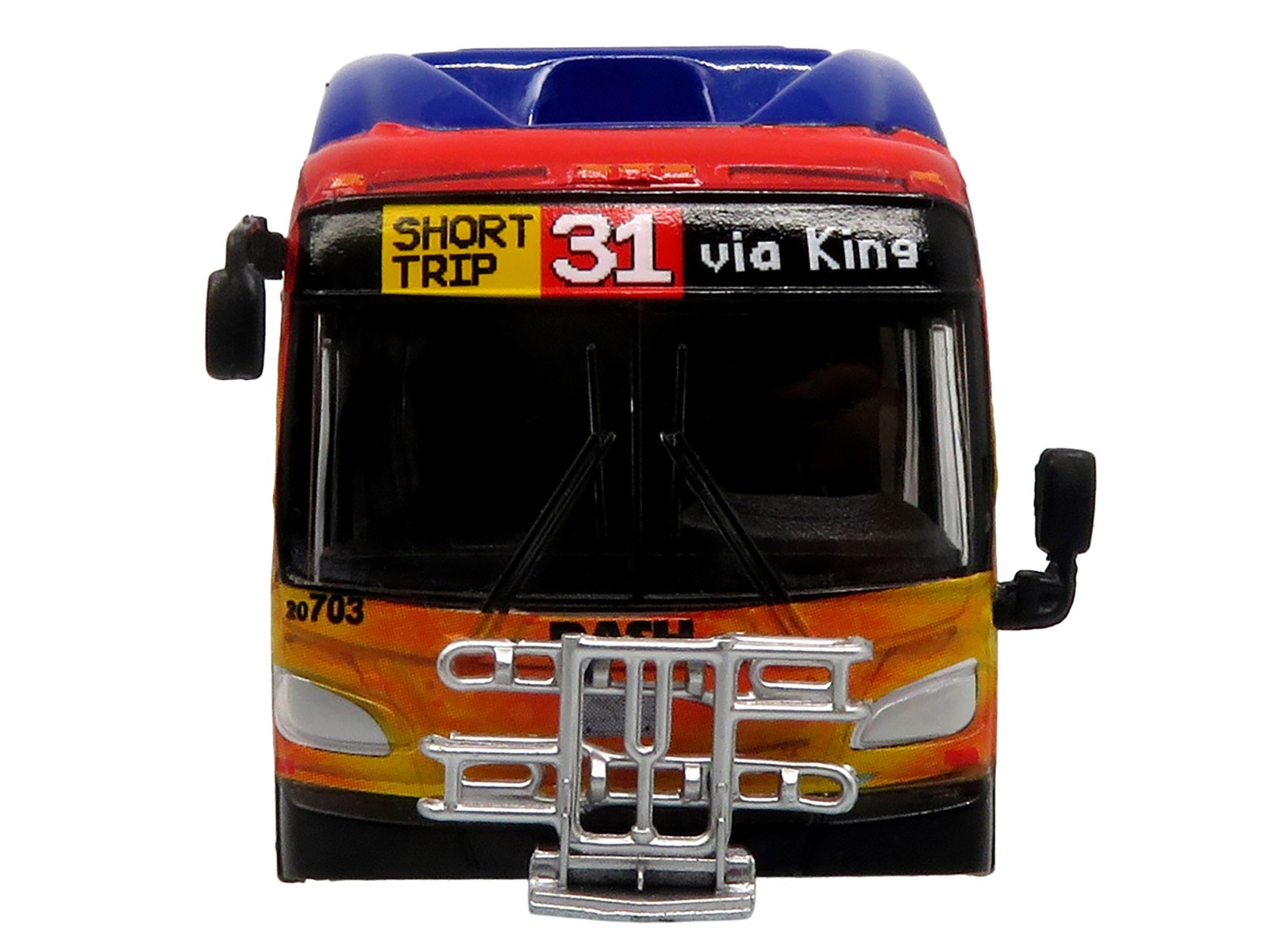 New Flyer Xcelsior XN40 Transit Bus Blue 1/87 DASH Pride Livery Limited Edition