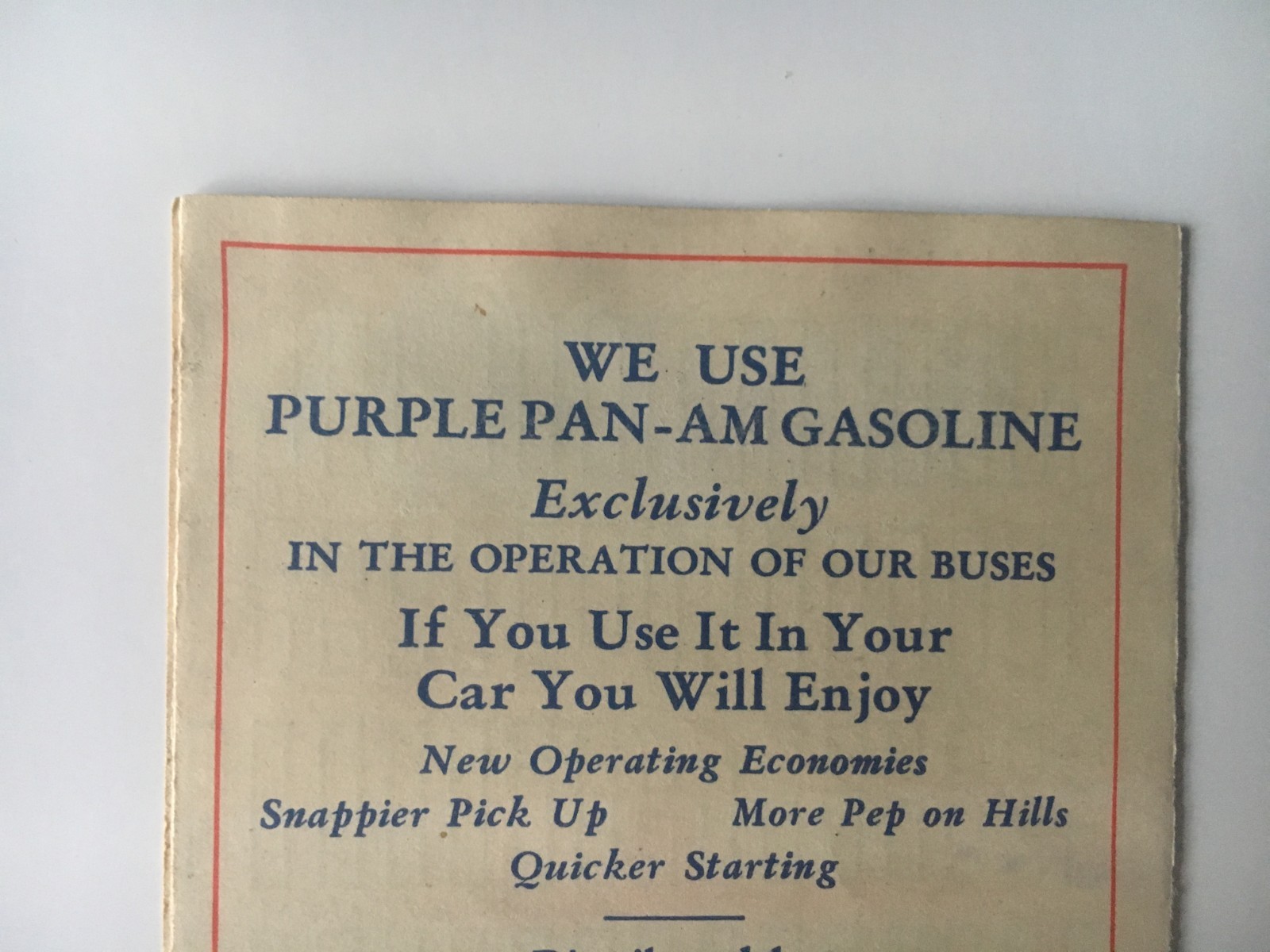 ca 1932 Vintage Independent Line Bus Motor Coach Timetable NYC Paterson w/ ads