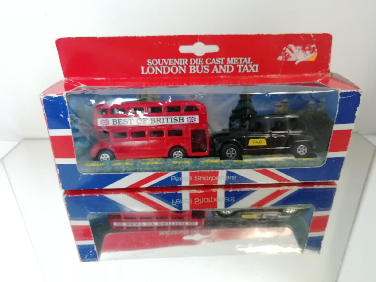 Elgate London Bus And Taxi Pencil Sharpeners Souvenir Near Mint in Box