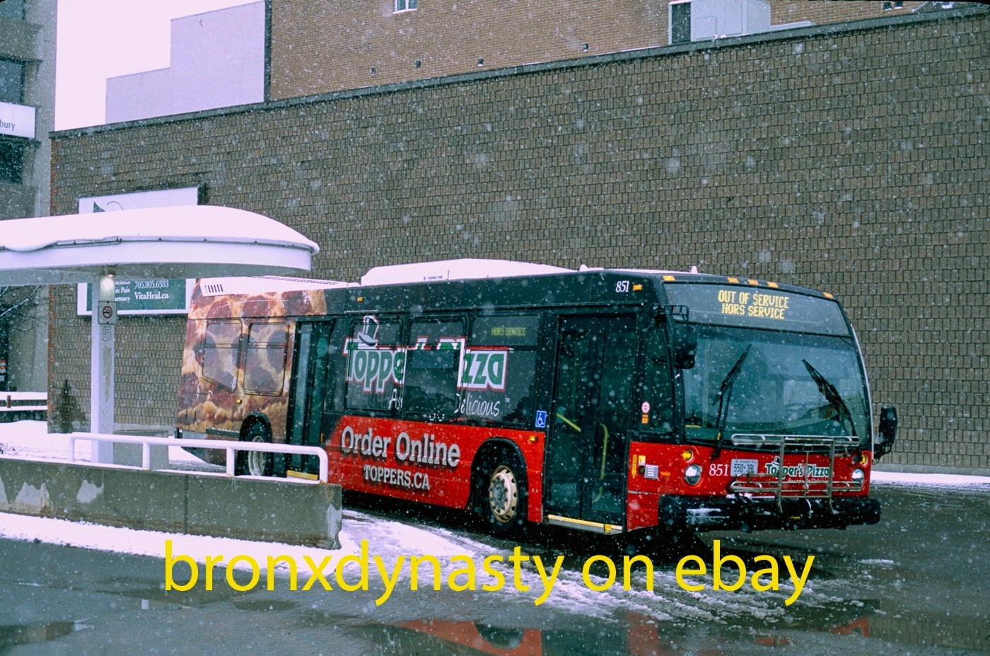 Sudbury GOVA Nova 851 Ontario Original Fujichrome Bus Slide 2023