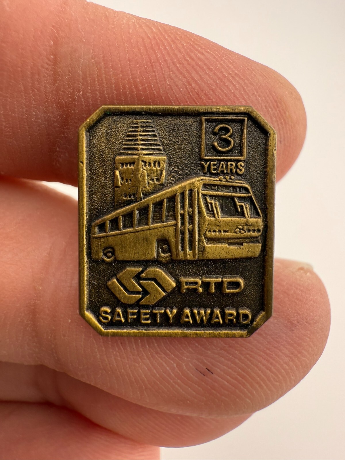 Vintage SCRTD Safety Award Pins – 1, 2, 3, + 4 Years – * See Full Description *