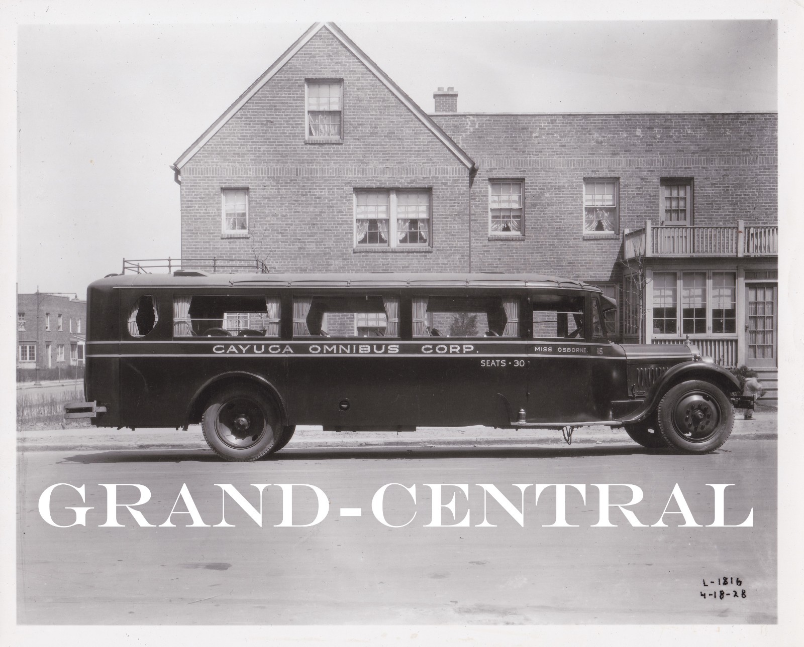 VINTAGE 1928 CAYUGA OMNIBUS CORP COACH BUS PHOTO #15 AUBURN NY