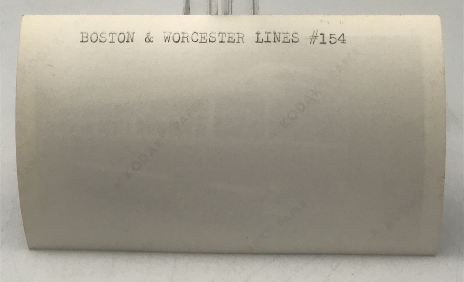Boston & Worcester Lines B&W #154 Bus Snapshot Photograph 2.75×4.5