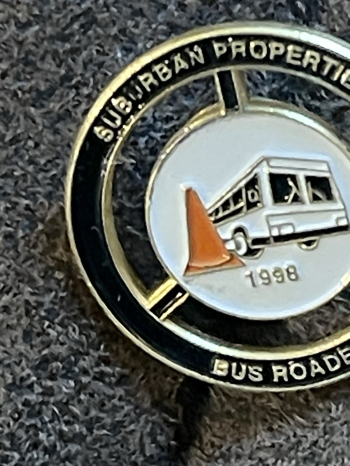 vintage 1998 Suburban Properties “Bus Roadeo” participation pin