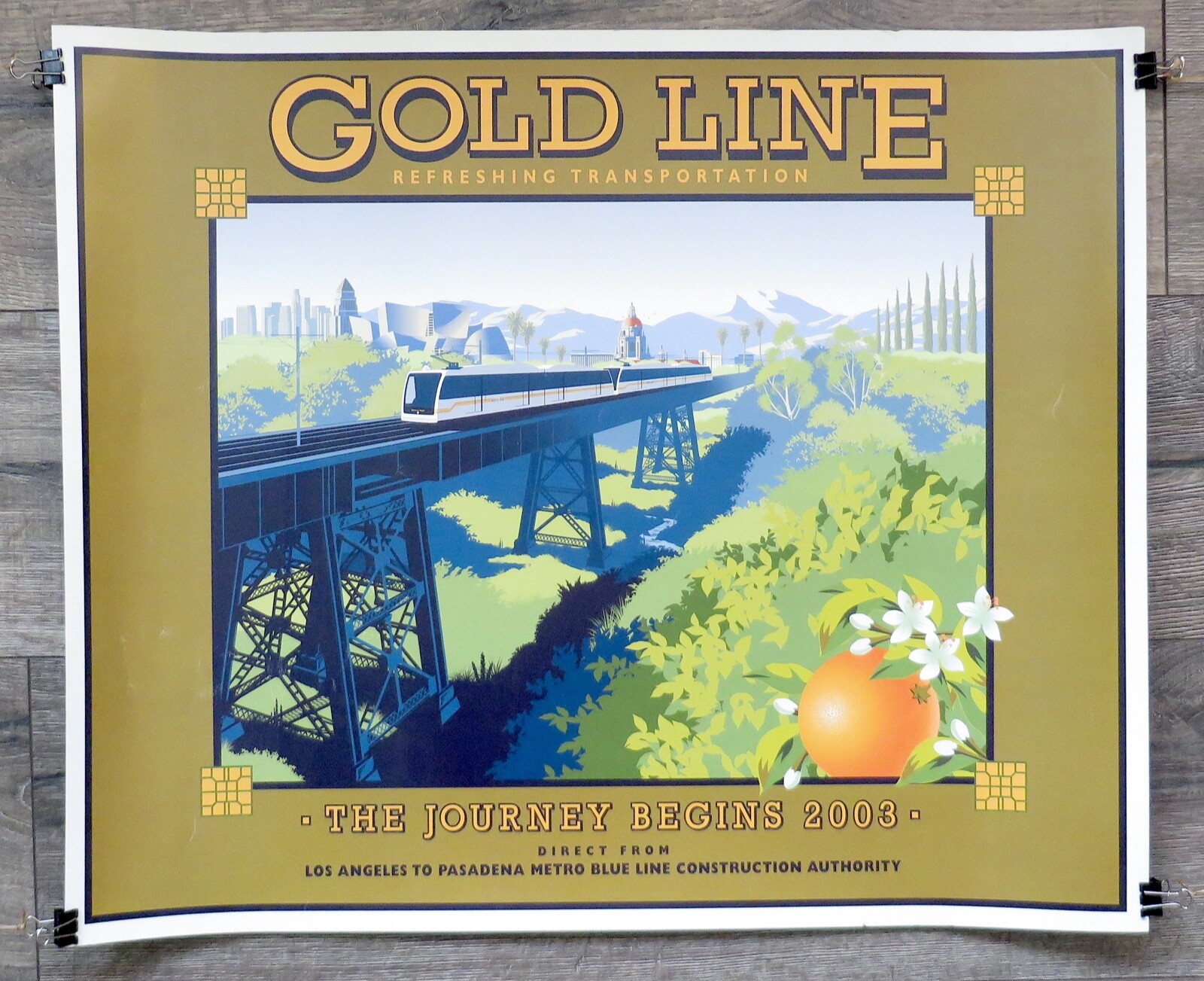 LA METRO Gold Line 2003 Print.